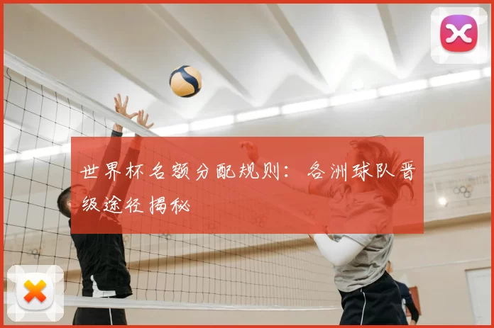 世界杯名额分配规则:各洲球队晋级途径揭秘