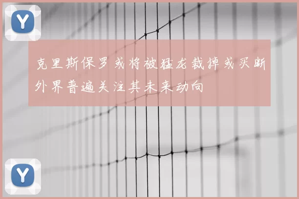克里斯保罗或将被猛龙裁掉或买断外界普遍关注其未来动向