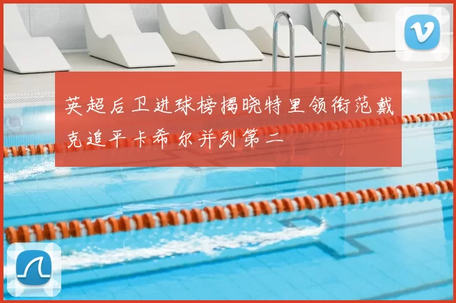 英超后卫进球榜揭晓特里领衔范戴克追平卡希尔并列第二
